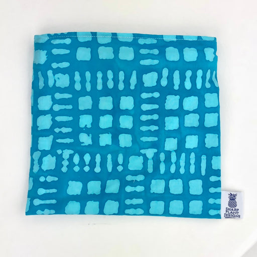 Blue Batik Reusable Snack Bags Sharp Plant Designs Snack bags Woodbridge
