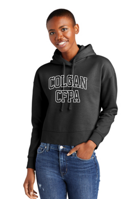 Collegiate Crop Sweatshirt Hoodie