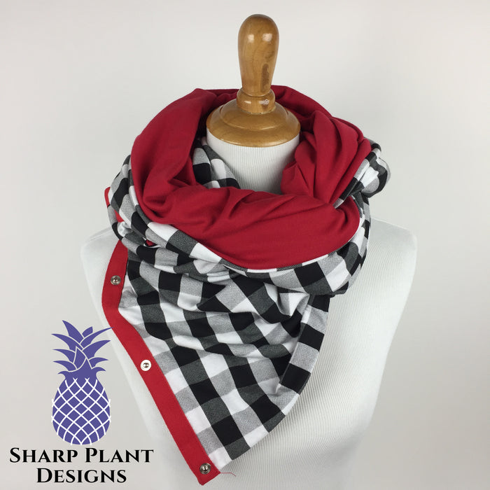 How To Wear Your Snap Infinity Scarf Blanket Style