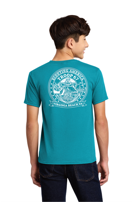 Cotton Feel Wicking Youth Short Sleeve