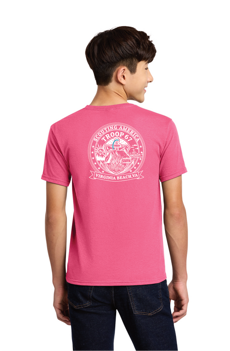Cotton Feel Wicking Youth Short Sleeve