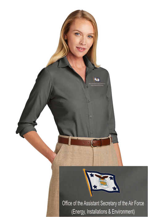 brooks brothers womens dress shirts Brooks Brothers Women's Classic-Fit Cotton Oxford Shirt | Blue