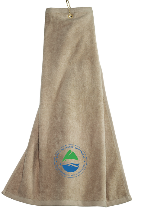 Grommeted Tri-Fold Golf Towel