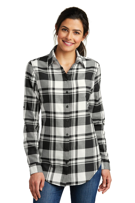 Monogrammed Plaid Tunic Sharp Plant Designs Shirts Woodbridge