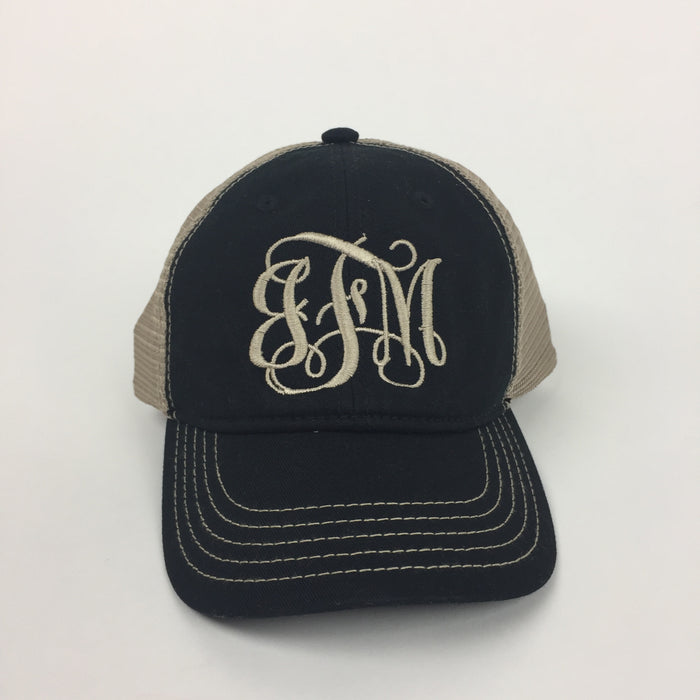 Monogrammed Hat Sharp Plant Designs Hat Woodbridge