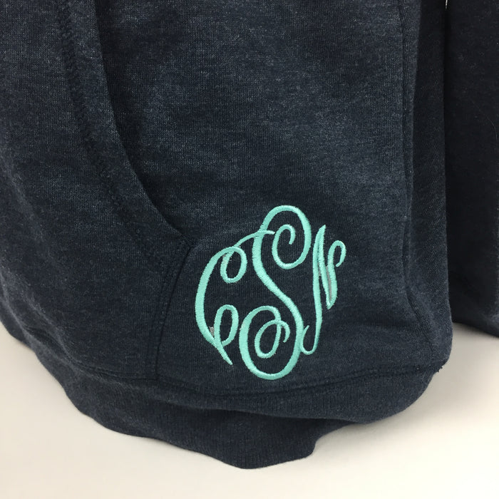 Monogrammed Hoodie Sharp Plant Designs Sweatshirt Woodbridge