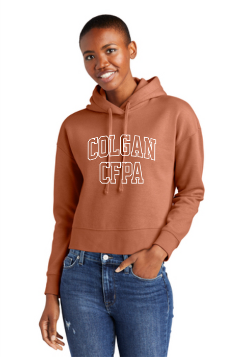 Collegiate Crop Sweatshirt Hoodie