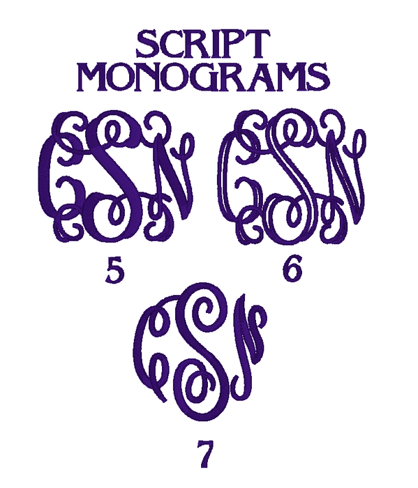Monogrammed Beannie Sharp Plant Designs  Woodbridge